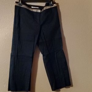 Black and gold knee length pants